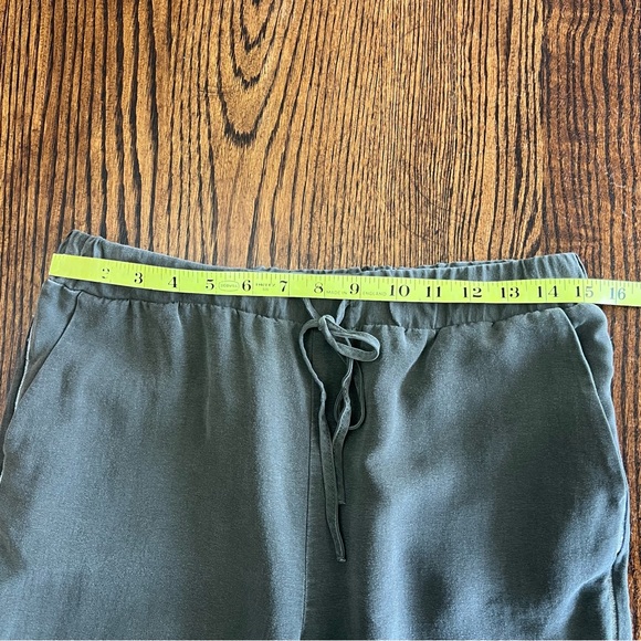 Zara Olive Green Joggers With Metallic Sidestripe Size Medium - Picture 13 of 15